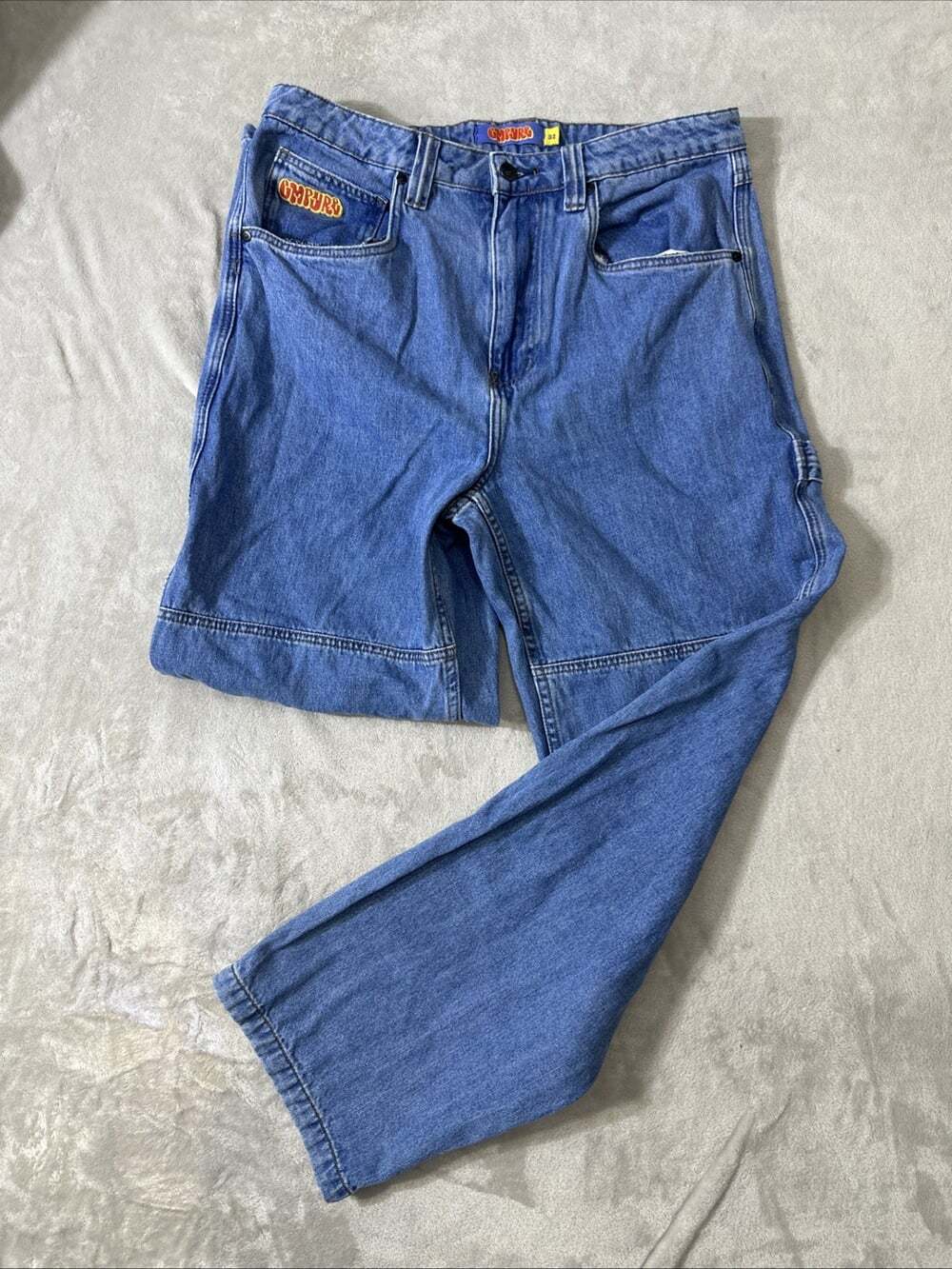 Empyre Carpenter Jeans Men’s 32x30 Light Wash Utility Workwear Denim